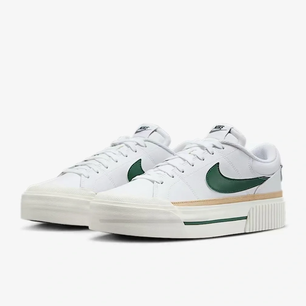 Nike WMNS Court Legacy Lift
Platforms 
White/Sail/Sesame/Fir
Style DM7590-107 - Picture 10 of 16